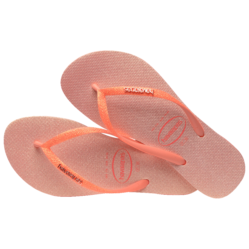 havaianas 哈瓦仕 巴西人字拖 官方唯一授權 女款 漸層螢光橘 4148922-5567-細節圖3