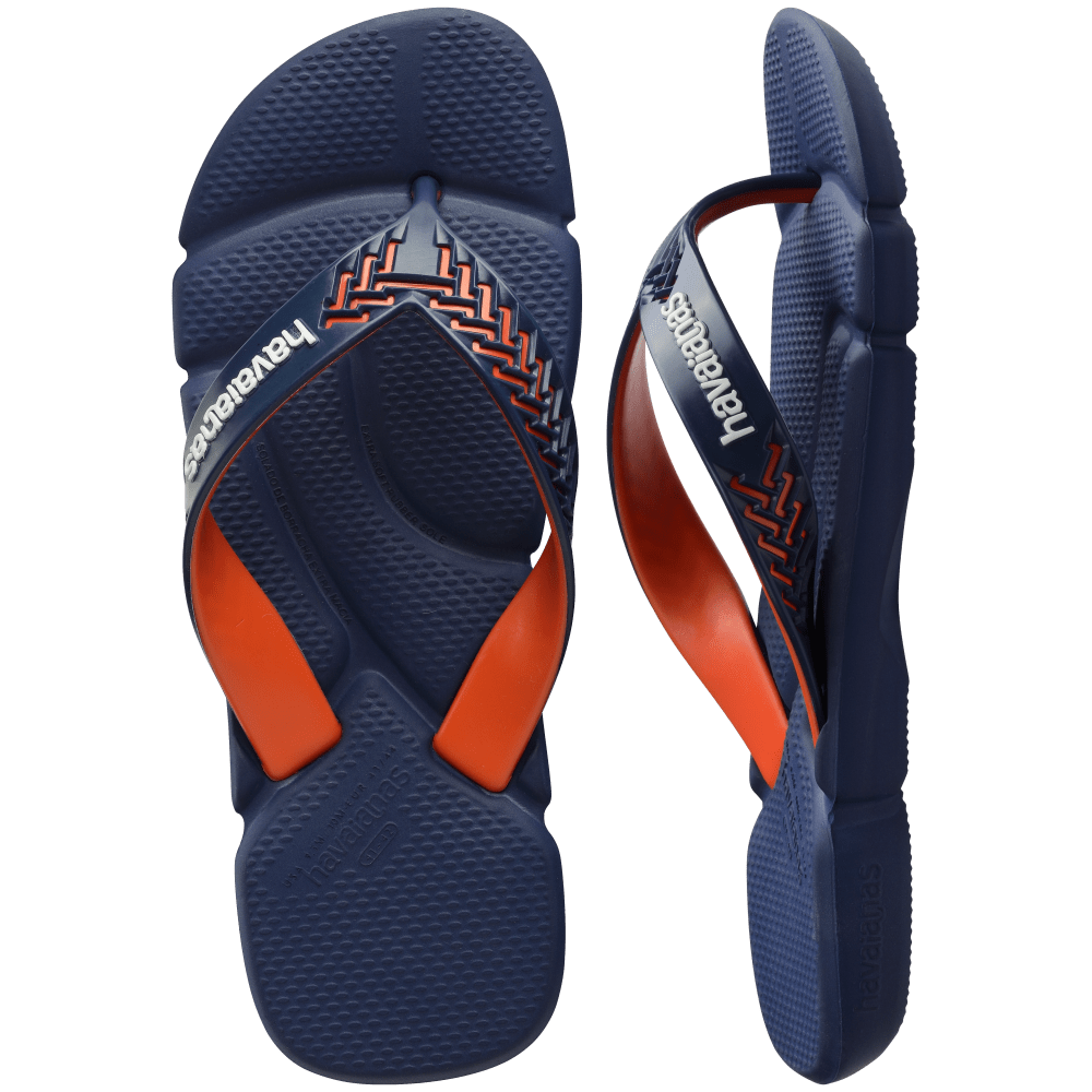 havaianas 哈瓦仕 巴西人字拖 官方唯一授權 男款 POWER 藍橘 4145492-0306-細節圖2