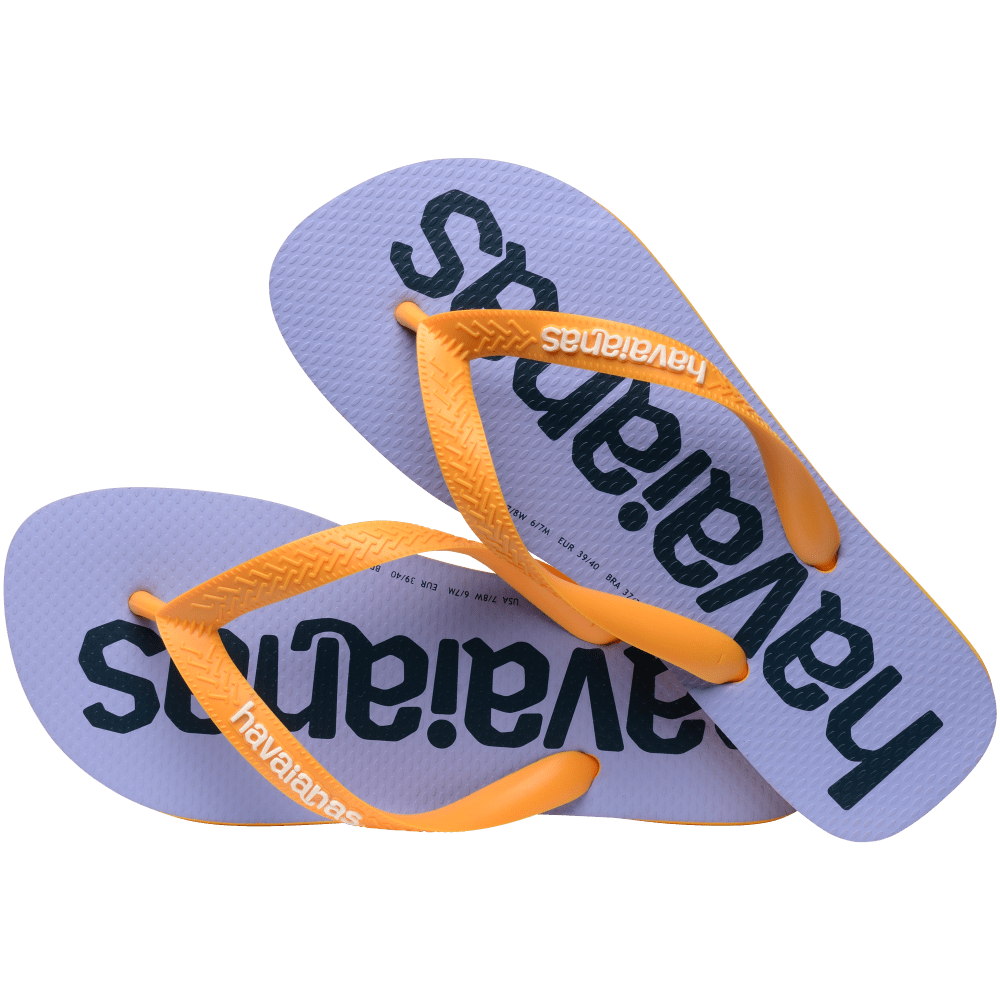 havaianas 哈瓦仕 巴西人字拖 官方唯一授權 男款 同名 紫黃 4145741-1740-細節圖2