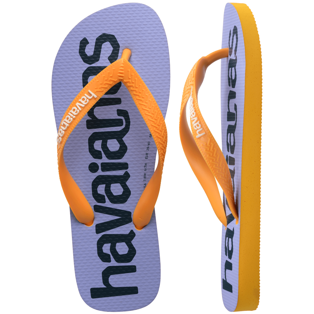 havaianas 哈瓦仕 巴西人字拖 官方唯一授權 男款 同名 紫黃 4145741-1740-細節圖3