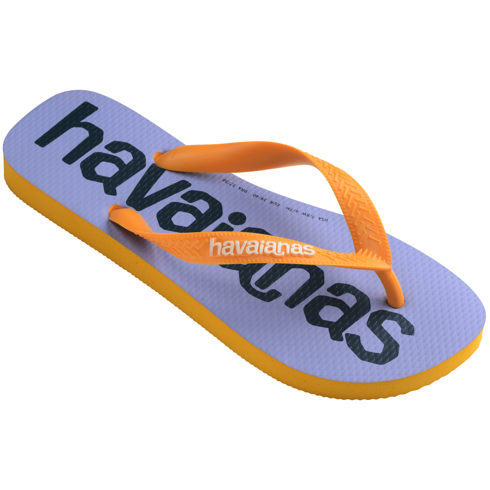 havaianas 哈瓦仕 巴西人字拖 官方唯一授權 男款 同名 紫黃 4145741-1740-細節圖5