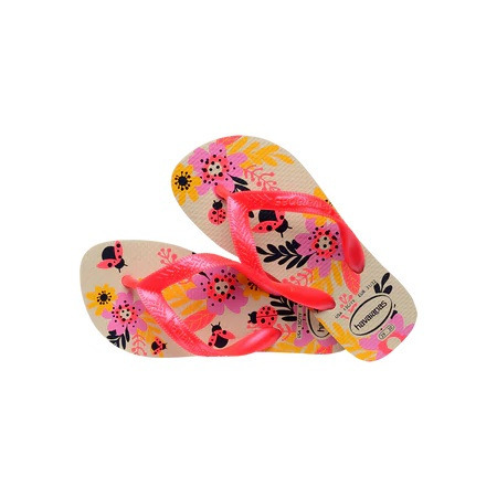 havaianas 哈瓦仕 巴西人字拖 官方唯一授權 童款 瓢蟲白 0121-細節圖2