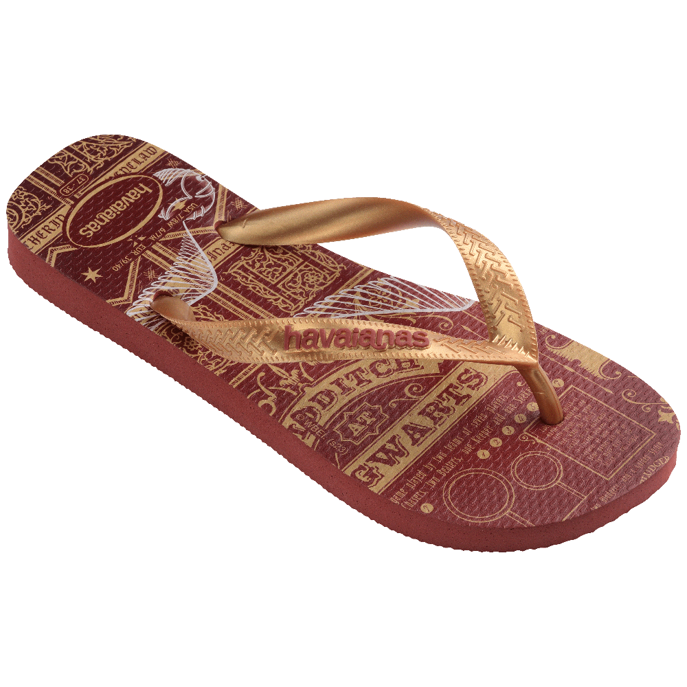havaianas 哈瓦仕 巴西人字拖 官方唯一授權 男款 哈利波特聯名款 金探子 4141763-5416-細節圖5