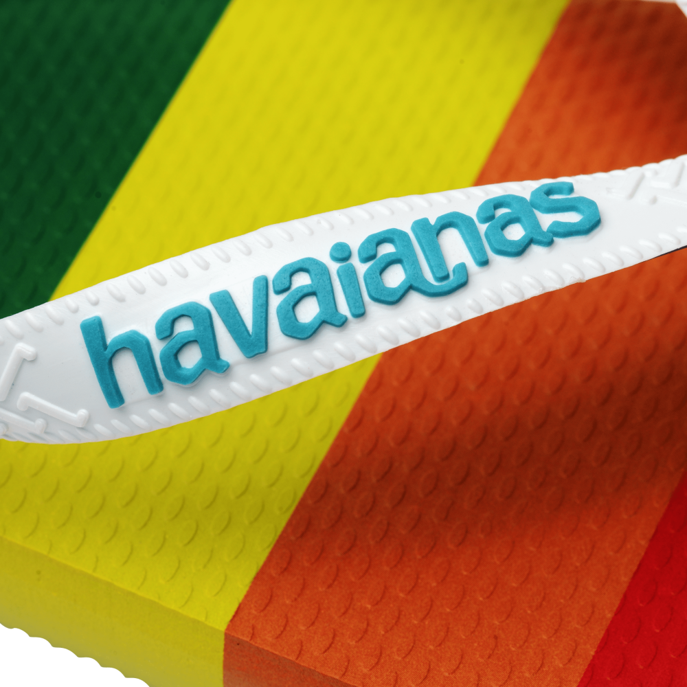 havaianas 哈瓦仕 巴西人字拖 官方唯一授權 男款 彩虹橫條 4145742-0031-細節圖6