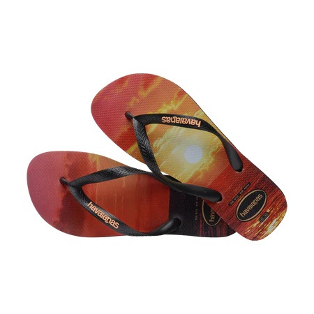 havaianas 哈瓦仕 巴西人字拖 官方唯一授權 男款 夕陽黑 6196-細節圖2