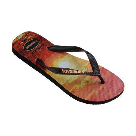 havaianas 哈瓦仕 巴西人字拖 官方唯一授權 男款 夕陽黑 6196-細節圖4