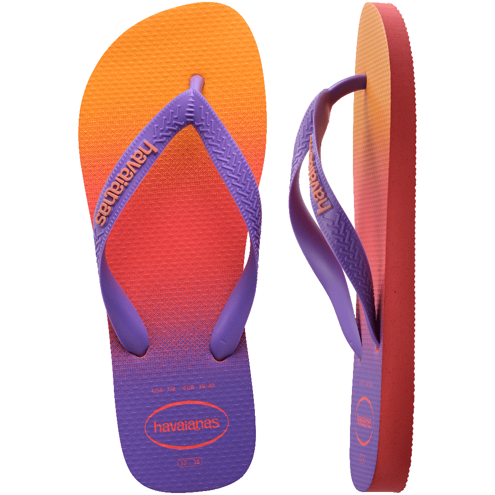 havaianas 哈瓦仕 巴西人字拖 官方唯一授權 男款 TOP漸層紫 6024-細節圖3