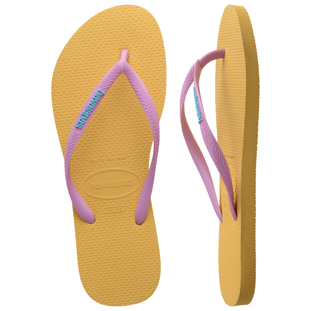 havaianas 哈瓦仕 巴西人字拖 官方唯一授權 女款 POP UP 黃 4119787-5559-細節圖3