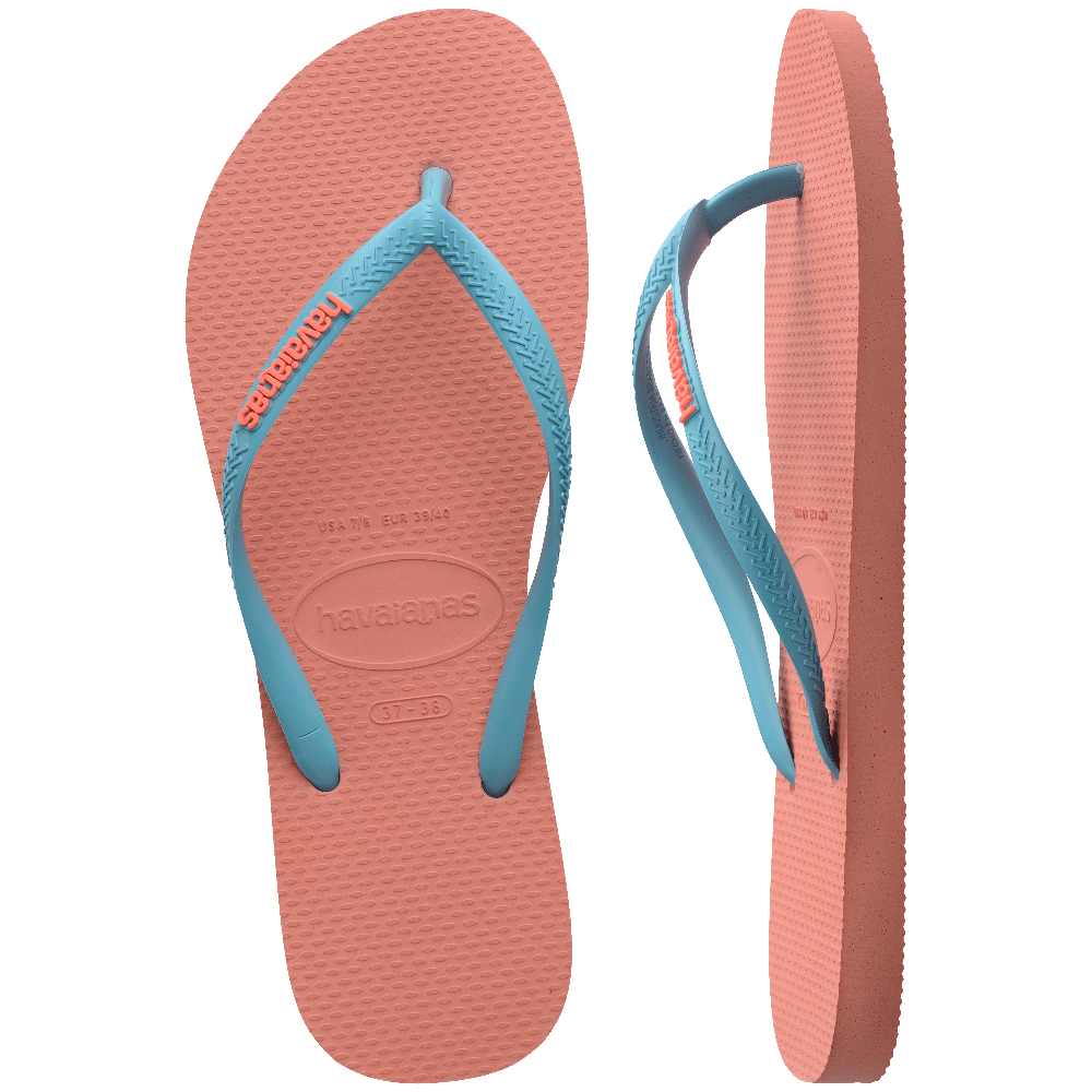 havaianas 哈瓦仕 巴西人字拖 官方唯一授權 女款 POP UP 橘 4119787-5567-細節圖3