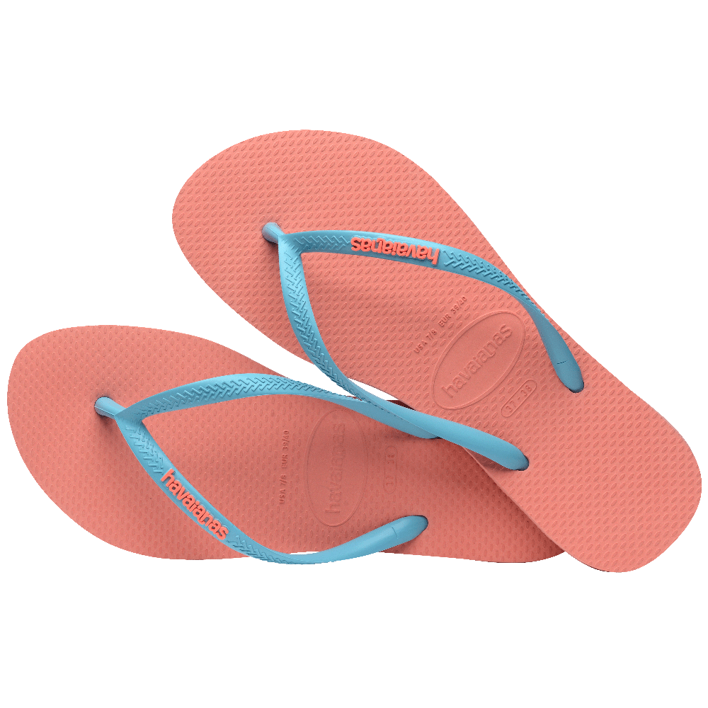 havaianas 哈瓦仕 巴西人字拖 官方唯一授權 女款 POP UP 橘 4119787-5567-細節圖2