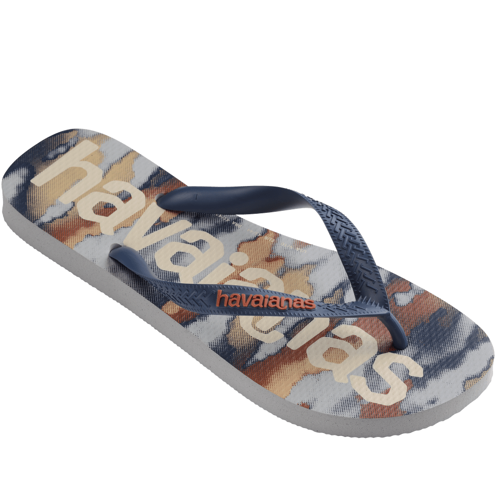 havaianas 哈瓦仕 巴西人字拖 官方唯一授權 男款 同名迷彩藍 3498-細節圖6