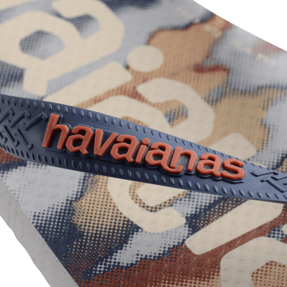 havaianas 哈瓦仕 巴西人字拖 官方唯一授權 男款 同名迷彩藍 4148449-3498-細節圖4