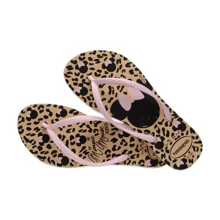 havaianas 哈瓦仕 巴西人字拖 官方唯一授權 女款 豹紋米妮 4141203-0570-細節圖2