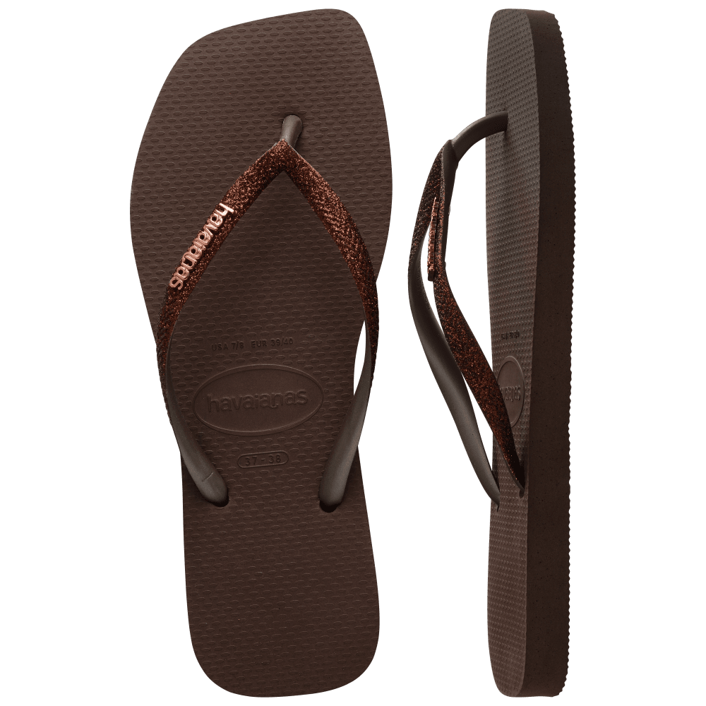 havaianas 哈瓦仕 巴西人字拖 官方唯一授權 女款 方形亮粉可可 4148102-0727-細節圖5