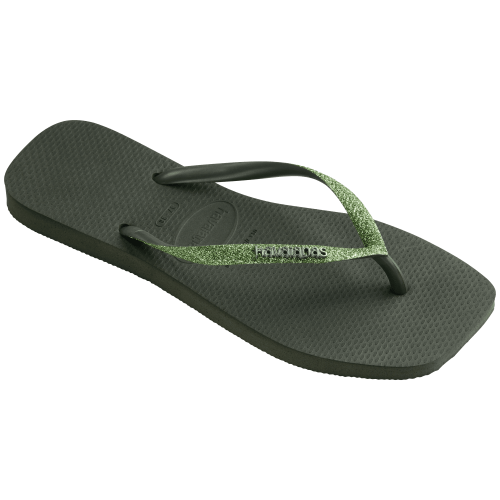 havaianas 哈瓦仕 巴西人字拖 官方唯一授權 女款 方形亮粉綠 4148102-4896-細節圖3