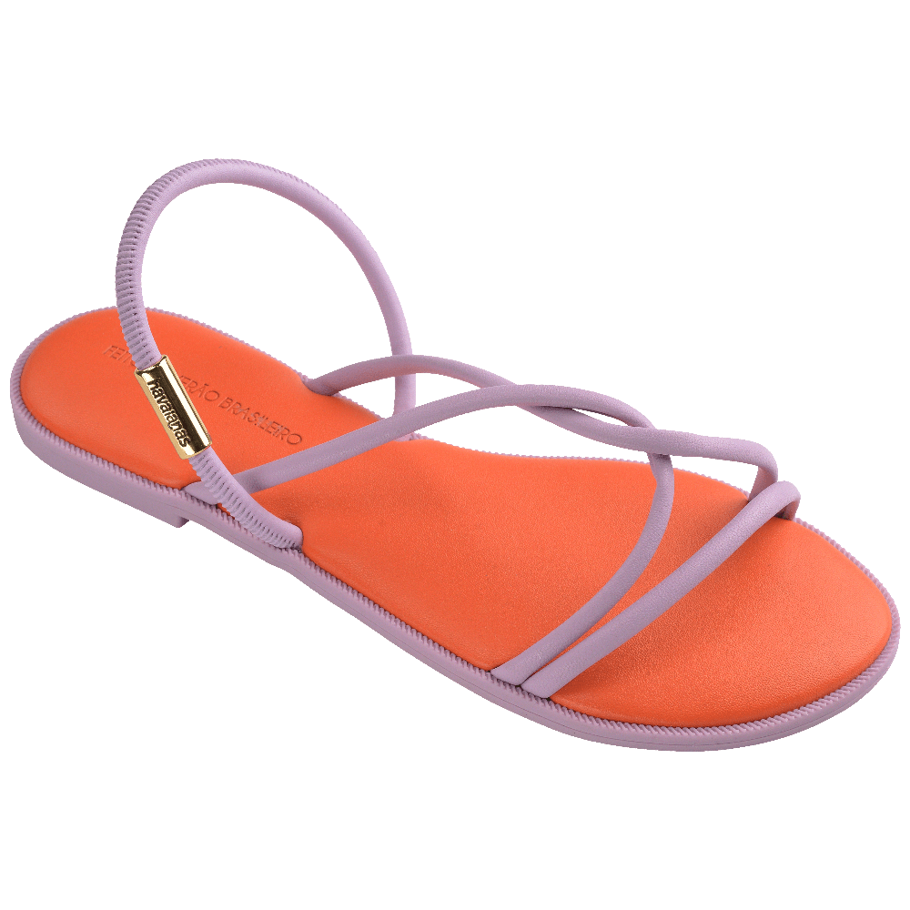 havaianas 哈瓦仕 巴西人字拖 官方唯一授權 女款 皮革涼鞋粉 4149609-5568-細節圖3