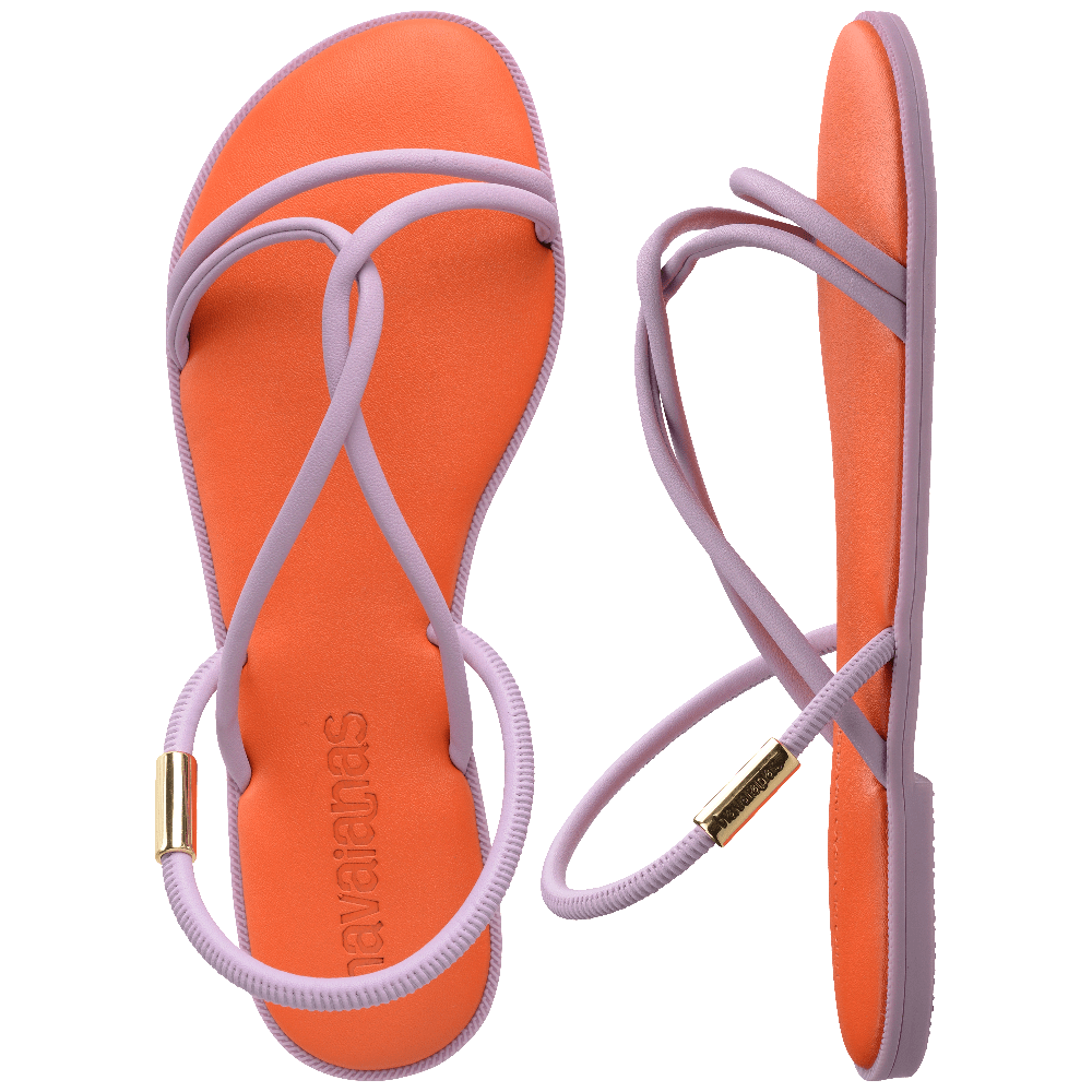 havaianas 哈瓦仕 巴西人字拖 官方唯一授權 女款 皮革涼鞋粉 4149609-5568-細節圖6