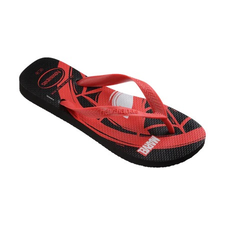 havaianas 哈瓦仕 巴西人字拖 官方唯一授權 男款 圓形蜘蛛人黑 4146953-9710-細節圖3