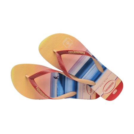 havaianas 哈瓦仕 巴西人字拖 官方唯一授權 男款 包邊衝浪紅 4149094-0121-細節圖4