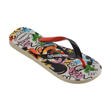 havaianas 哈瓦仕 巴西人字拖 官方唯一授權 寬帶款 米奇繽紛 4123500-7461-細節圖2