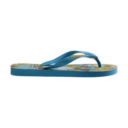 havaianas 哈瓦仕 巴西人字拖 官方唯一授權 男款 辛普森藍黃 4137889-0212-細節圖2