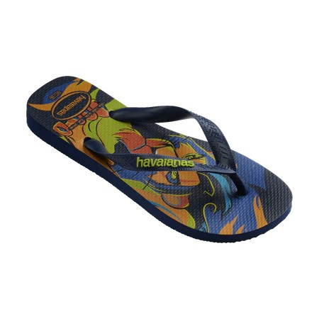 havaianas 哈瓦仕 巴西人字拖 官方唯一授權 寬帶款 獅子王藍 4148941-0555-細節圖2