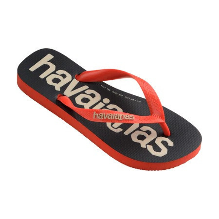havaianas 哈瓦仕 巴西人字拖 官方唯一授權 男款 同名 黑橘 4145741-5023-細節圖2