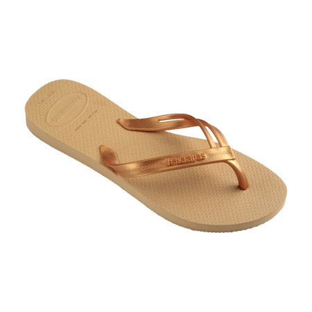 havaianas 哈瓦仕 巴西人字拖 官方唯一授權 女款 雙帶金 4148801-0570-細節圖2
