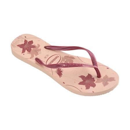 havaianas 哈瓦仕 巴西人字拖 官方唯一授權 女款 Flower粉 4132823-6511-細節圖2