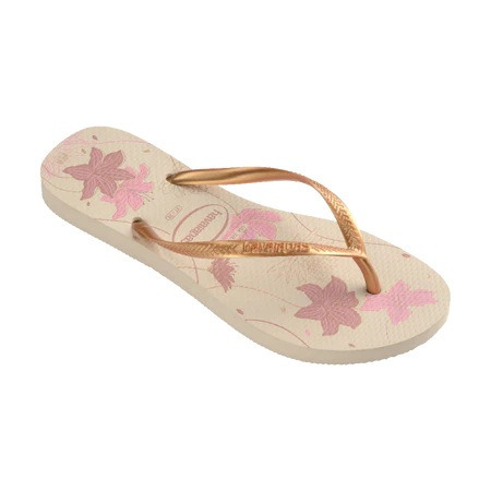 havaianas 哈瓦仕 巴西人字拖 官方唯一授權 女款 Flower白 4132823-1685-細節圖2