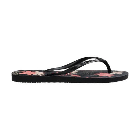 havaianas 哈瓦仕 巴西人字拖 官方唯一授權 女款 Flower黑 4132823-7759-細節圖3