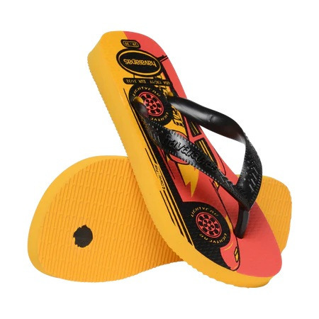 havaianas 哈瓦仕 巴西人字拖 官方唯一授權 童款 kids Cars黑4123463-1740-細節圖4