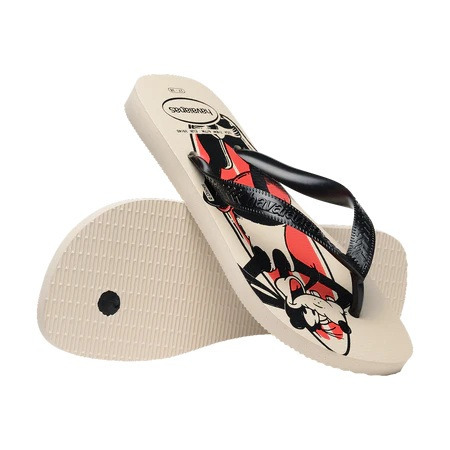 havaianas 哈瓦仕 巴西人字拖 官方唯一授權 男款 米奇黑白4139412-0121-細節圖4