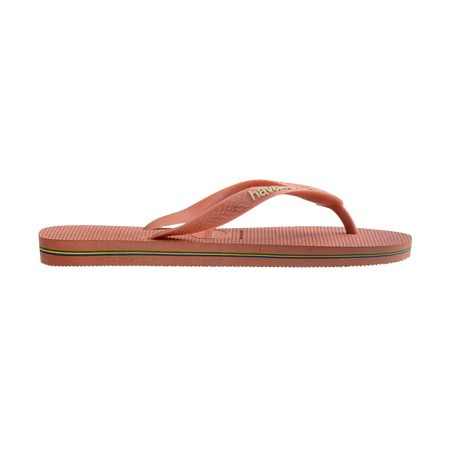 havaianas 哈瓦仕 巴西人字拖 官方唯一授權 男款 LOGO粉橘4110850-9259-細節圖3