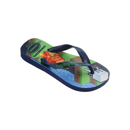 havaianas 哈瓦仕 巴西人字拖 官方唯一授權 童款 麥塊藍 4145125-0555-細節圖2