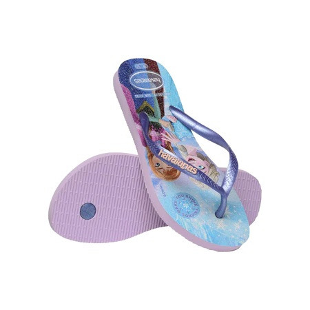 havaianas 哈瓦仕 巴西人字拖 官方唯一授權 童款 冰雪奇緣 4123328-0397-細節圖4