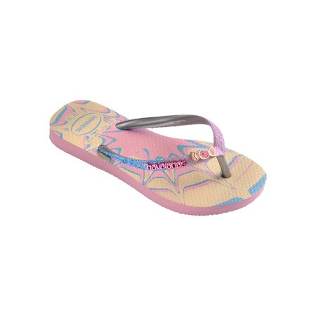 havaianas 哈瓦仕 巴西人字拖 官方唯一授權 童款 亮粉糖果 4146976-9321-細節圖2