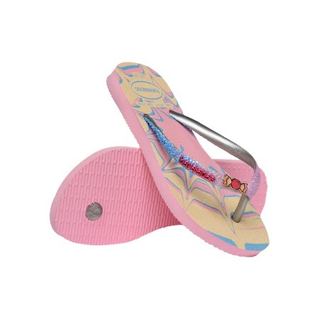 havaianas 哈瓦仕 巴西人字拖 官方唯一授權 童款 亮粉糖果 4146976-9321-細節圖4