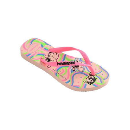 havaianas 哈瓦仕 巴西人字拖 官方唯一授權 童款 飛天小女警粉 4149886-0076-細節圖2