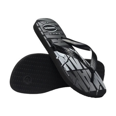 havaianas 哈瓦仕 巴西人字拖 官方唯一授權 寬帶款 Dc蝙蝠俠黑 4149823-0090-細節圖4