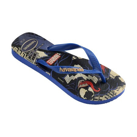 havaianas 哈瓦仕 巴西人字拖 官方唯一授權 男款 Marvel蜘蛛人藍 4147012-2711-細節圖2