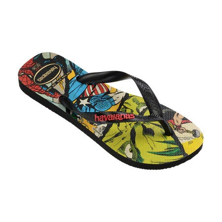 havaianas 哈瓦仕 巴西人字拖 官方唯一授權 男款 Marvel英雄組合 4147012-2563-細節圖2
