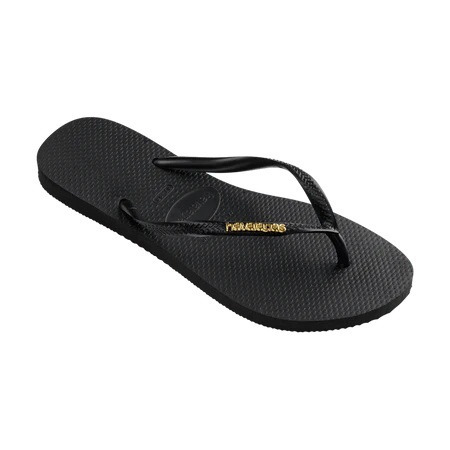havaianas 哈瓦仕 巴西人字拖 官方唯一授權 女款 鐵牌黑 4119875-1924-細節圖2