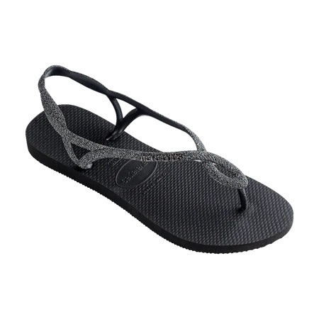 havaianas 哈瓦仕 巴西人字拖 官方唯一授權 女款 LUNA Premium黑 4146130-4057-細節圖2