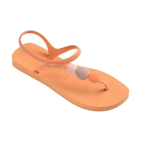 havaianas 哈瓦仕 巴西人字拖 官方唯一授權 女款 L涼鞋橘 4144382-0027-細節圖2