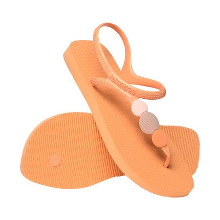 havaianas 哈瓦仕 巴西人字拖 官方唯一授權 女款 L涼鞋橘 4144382-0027-細節圖4