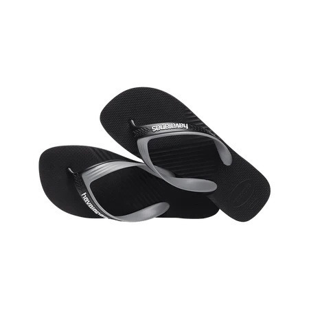 havaianas 哈瓦仕 巴西人字拖 官方唯一授權 男款 Dual寬版黑灰 4145602-6328-細節圖4