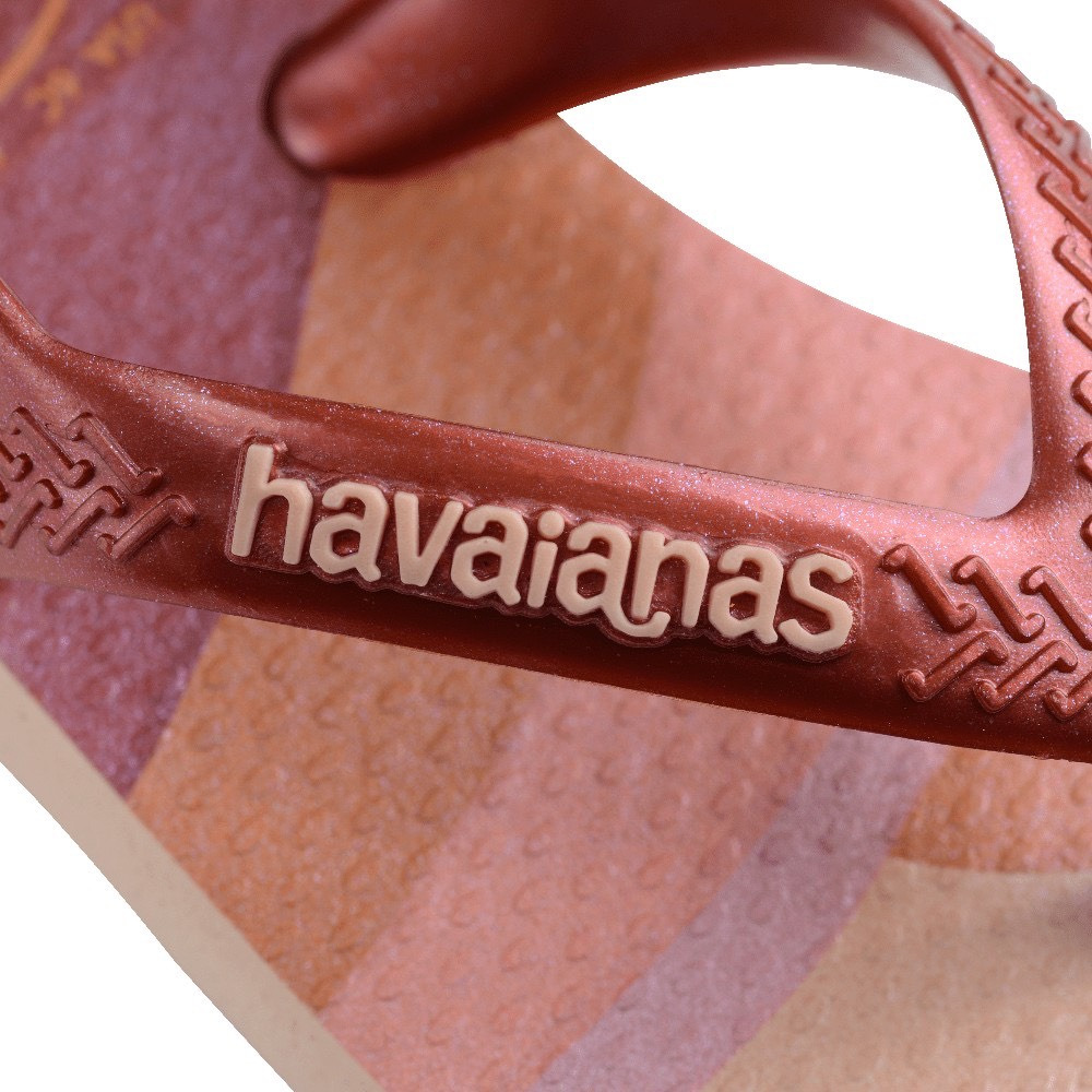 havaianas 哈瓦仕 巴西人字拖 官方唯一授權 童款 BABY MINI玫瑰桃4148946-7268-細節圖3
