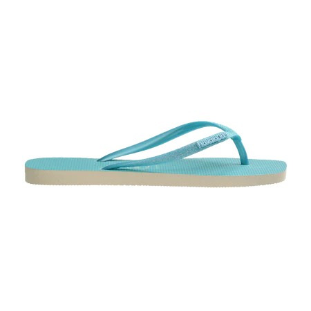 havaianas 哈瓦仕 巴西人字拖 官方唯一授權 女款 鐵牌方型螢光藍4148927-8747-細節圖3