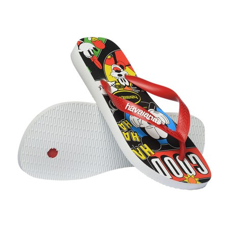 havaianas 哈瓦仕 巴西人字拖 官方唯一授權 男款 Top米奇朋友集合紅色4148941-6222-細節圖4